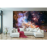Nebel Cosmo Sterne Sky Space Wallpaper Wandbild Foto Kinder Schlafzimmer Home Poster Deco Wandbezug, Wanddekoration von decalsst
