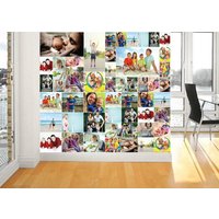 Personalisiertes Foto Familie Wandbild Tapete Selfie Rahmen Instagram Wandbedeckung, Wanddekoration 240x200 cm von decalsst