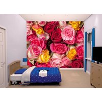 Rose Blumen Garten Tapete Schlafzimmer Bild Wandbild Foto Home Dekoration Wandbedeckung, Wanddekoration von decalsst