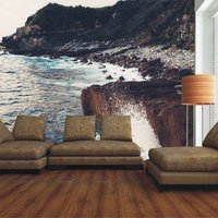 Sea Wave Beach Rock Ocean Foto Tapete Wand Bild Haus Schlafzimmer Dekoration Wandverkleidung Wanddekoration von decalsst