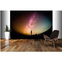 Space Planets Universum Galaxie Milchstraße Fototapete Wand Wandbild Kinder Kindertapete Schlafzimmer Küche Home Dekoration Wandbedeckung von decalsst