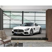 Sport Super Maschinen Auto Geschwindigkeit Mercedes Gt Wallpaper Wandbild Foto Poster Kinder Wandverkleidung, Wanddekoration von decalsst