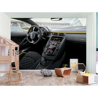 Super Sportwagen Fast Auto Dashboard Tapete Wandbild Foto Poster Dekoration Wandbedeckung, Wanddekoration von decalsst