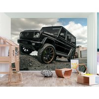 Super Sportwagen Mercedes Suv Schwarz Tapeten Wandbild Foto Poster Dekoration Wandverkleidung, Wanddekoration von decalsst