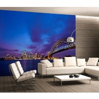 Sydney Opera House Harbour Bridge Skyline Tapete Foto Wand Wandbild Home Deco Wandbedeckung, Wanddekoration von decalsst