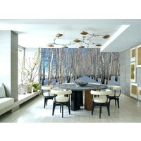 Weißer Schnee Winter Bäume Wald Foto Tapete Wandbild Zimmer Poster Dekoration Wandbezug, Wanddekoration Weißer Schnee Winter Bäume Wald Foto Tapete Wandbild Zimmer Poster Dekoration Wandbezug, Wanddekoration von decalsst