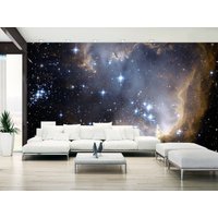 Weltraum Galaxie Sterne Planeten Kosmos Tapete Wandbild Foto Schlafzimmer Home Poster Deko Wandbedeckung, Wanddekoration von decalsst