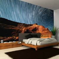 sterne Weltraum Planeten Universum Galaxy Rock Mountain Tapete Wandbild Foto Bild Dekoration Wandbedeckung, Wanddekoration von decalsst