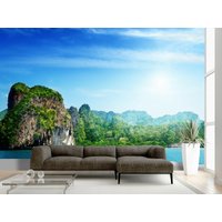 strand Meer Rock Tapete Wand Wandbild Baum Foto Sommer Wasser Berg Poster Wandbedeckung, Wanddekoration strand Meer Rock Tapete Wand Wandbild Baum Foto Sommer Wasser Berg Poster Wandbedeckung, Wanddekoration von decalsst