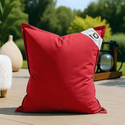 deco arts Bezug für Riesensitzsack, XL, 120 x 80 cm, für drinnen und draußen, abnehmbarer Bezug, UV-Schutz, Chilirot deco arts Bezug für Riesensitzsack, XL, 120 x 80 cm, für drinnen und draußen, abnehmbarer Bezug, UV-Schutz, Chilirot von deco arts