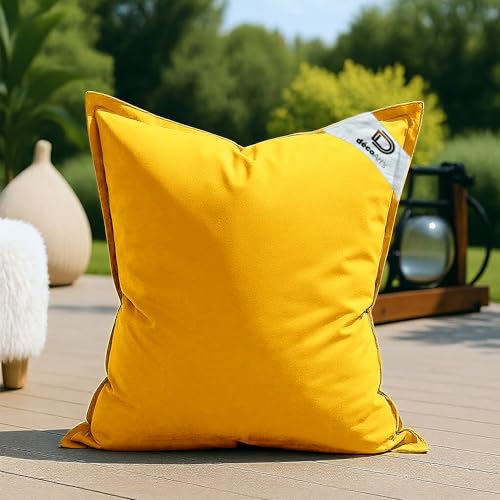 deco arts Bezug für Riesensitzsack, XL, 120 x 80 cm, für drinnen und draußen, abnehmbarer Bezug, UV-Schutz, Honiggelb deco arts Bezug für Riesensitzsack, XL, 120 x 80 cm, für drinnen und draußen, abnehmbarer Bezug, UV-Schutz, Honiggelb von deco arts