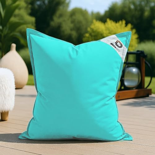 deco arts Bezug für Riesensitzsack, XL, 120 x 80 cm, für drinnen und draußen, abnehmbarer Bezug, UV-Schutz, Karibikblau deco arts Bezug für Riesensitzsack, XL, 120 x 80 cm, für drinnen und draußen, abnehmbarer Bezug, UV-Schutz, Karibikblau von deco arts