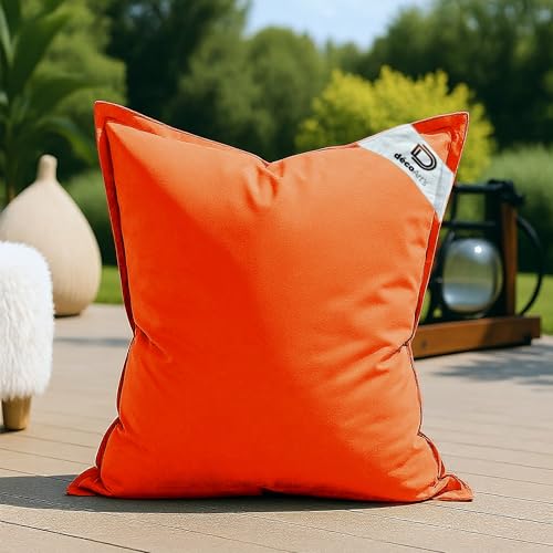 deco arts Bezug für Riesensitzsack, XL, 120 x 80 cm, für drinnen und draußen, abnehmbarer Bezug, UV-Schutz, Orange deco arts Bezug für Riesensitzsack, XL, 120 x 80 cm, für drinnen und draußen, abnehmbarer Bezug, UV-Schutz, Orange von deco arts