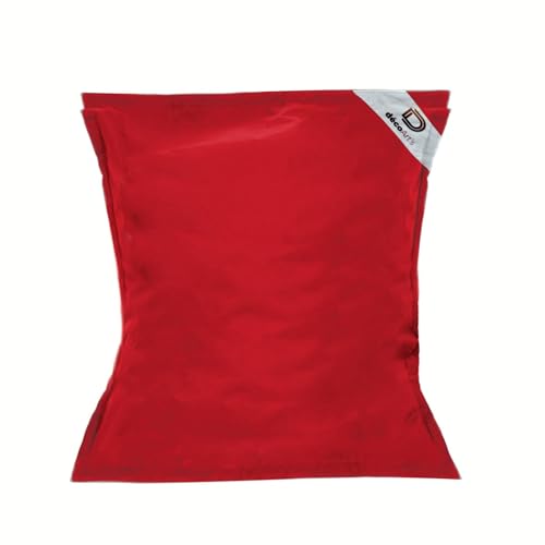 deco arts Bezug für Riesensitzsack, XXL, abnehmbarer Bezug, schwimmend, für Pool, Rot von deco arts