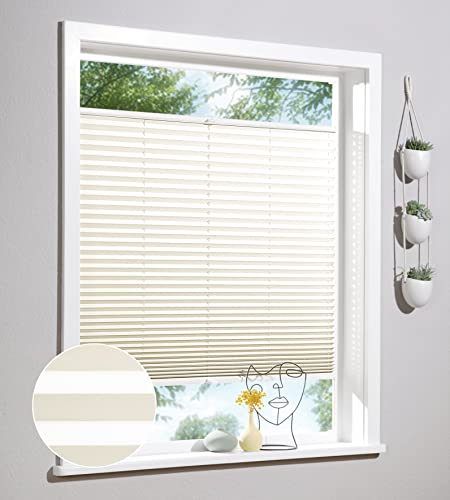 Deco Home | Plissee nach Maß, Personalisierbare Plissees mit & ohne Bohren, Sichtschutz Fenster, Faltrollos | Beige Deco Home | Plissee nach Maß, Personalisierbare Plissees mit & ohne Bohren, Sichtschutz Fenster, Faltrollos | Beige von deco home