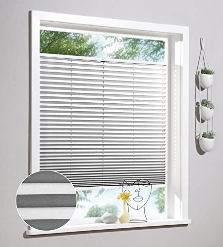 Deco Home | Plissee nach Maß, Personalisierbare Plissees mit & ohne Bohren, Sichtschutz Fenster, Faltrollos | Dunkelgrau Deco Home | Plissee nach Maß, Personalisierbare Plissees mit & ohne Bohren, Sichtschutz Fenster, Faltrollos | Dunkelgrau von deco home