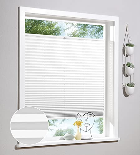 Deco Home | Plissee nach Maß, Personalisierbare Plissees mit & ohne Bohren, Sichtschutz Fenster, Faltrollos | Weiß Deco Home | Plissee nach Maß, Personalisierbare Plissees mit & ohne Bohren, Sichtschutz Fenster, Faltrollos | Weiß von deco home