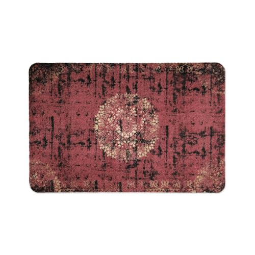 deco-mat Fußmatte Orient (50 x 70 cm, Braun) - rutschfeste und waschbare Fußmatte für außen/innen - saugstarke Schmutzfangmatte für Innen-/Außenbereich in orientalischem Design von deco-mat