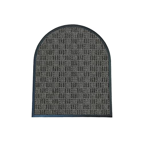 deco-mat Fußmatte für Außen + Innen HR 75 x 90 cm, Grau - rutschfeste, wetterfeste Türmatte mit robusten Borsten - Outdoor Schmutzfangmatte für außen von deco-mat