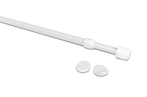 Deco-Raum Klemmstange ausdrehbar weiß Länge 40-70 cm ohne Bohren und Schrauben Gardinenstangen Set 2 Stück Metall-Kunststoff Deco-Raum Klemmstange ausdrehbar weiß Länge 40-70 cm ohne Bohren und Schrauben Gardinenstangen Set 2 Stück Metall-Kunststoff von deco-raum