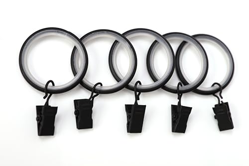 deco-raum Gardinenring 25mm Style EndZylinder schwarz matt mit Klammer, á10 Stück deco-raum Gardinenring 25mm Style EndZylinder schwarz matt mit Klammer, á10 Stück von deco-raum