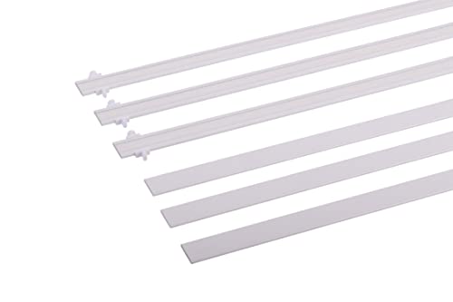 deco-raum Paneelwagen Weiß 45cm 3 Stück aus Aluminium mit Klettband kürzbar für Gardinenschienen Universal mit Gleiter und Flachbeschwerung 20x3mm deco-raum Paneelwagen Weiß 45cm 3 Stück aus Aluminium mit Klettband kürzbar für Gardinenschienen Universal mit Gleiter und Flachbeschwerung 20x3mm von deco-raum