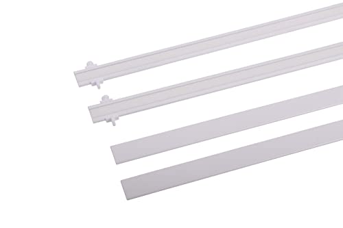 deco-raum Paneelwagen Weiß 60cm 2 Stück aus Aluminium mit Klettband kürzbar für Gardinenschienen Universal mit Gleiter und Flachbeschwerung 20x3mm deco-raum Paneelwagen Weiß 60cm 2 Stück aus Aluminium mit Klettband kürzbar für Gardinenschienen Universal mit Gleiter und Flachbeschwerung 20x3mm von deco-raum