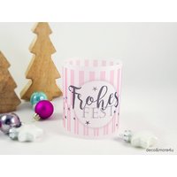 2x Windlicht Weihnachten No. 4 - Rosa 2x Windlicht Weihnachten No. 4 - Rosa von decoandmore4u