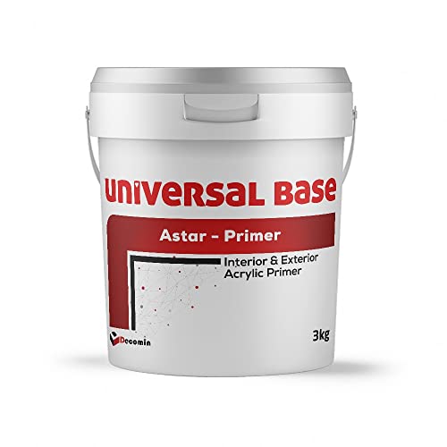 DECOMIN Universal-Grundierung für venezianische Gips- und Acrylfarben auf Wasserbasis, 3 kg (Universalgrundierung) von DECOMIN