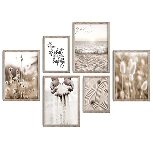 decomonkey | 6er Poster Set OHNE Bilderrahmen | Boho Abstrakt | 2 x DIN A4 & 4 x DIN A3 | Wohnzimmer Schlafzimmer Wandposter Blider Collage Modern Wanddeko Strand Natur Gras Sprüche Meer Beige decomonkey | 6er Poster Set OHNE Bilderrahmen | Boho Abstrakt | 2 x DIN A4 & 4 x DIN A3 | Wohnzimmer Schlafzimmer Wandposter Blider Collage Modern Wanddeko Strand Natur Gras Sprüche Meer Beige von decomonkey
