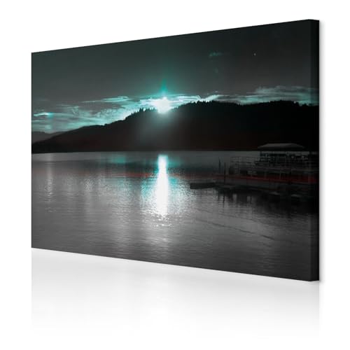 decomonkey Akustikbild Landschaft 120x80 cm 1 Teilig Leinwand Modern Bilder Wandbilder XXL Schallschlucker Schallschutz Akustikdämmung Wandbild Deko Leise Natur schwarz decomonkey Akustikbild Landschaft 120x80 cm 1 Teilig Leinwand Modern Bilder Wandbilder XXL Schallschlucker Schallschutz Akustikdämmung Wandbild Deko Leise Natur schwarz von decomonkey