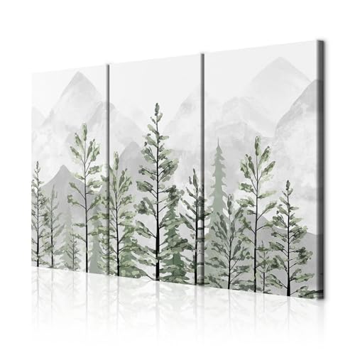 decomonkey Akustikbild Premium Abstrakt Wald 135x90 cm 3 Teilig Kunst Akustikpaneele Akustikdämmung Schallschlucker Schallabsorber Schalldämmung Akustikplatten Berge Weiß Grün Grau Bäume Natur decomonkey Akustikbild Premium Abstrakt Wald 135x90 cm 3 Teilig Kunst Akustikpaneele Akustikdämmung Schallschlucker Schallabsorber Schalldämmung Akustikplatten Berge Weiß Grün Grau Bäume Natur von decomonkey