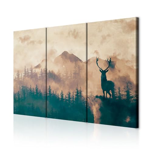 decomonkey Akustikbild Premium Hirsch Natur 120x80 cm 3 Teilig Kunst Akustikpaneele Akustikdämmung Schallschlucker Schallabsorber Schalldämmung Akustikplatten Tiere Landschaft decomonkey Akustikbild Premium Hirsch Natur 120x80 cm 3 Teilig Kunst Akustikpaneele Akustikdämmung Schallschlucker Schallabsorber Schalldämmung Akustikplatten Tiere Landschaft von decomonkey
