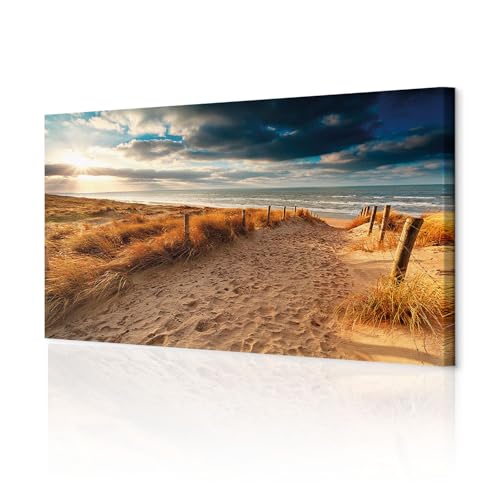 decomonkey Akustikbild Strand 135x45 cm 1 Teilig Leinwand Modern Bilder Wandbilder XXL Schallschlucker Schallschutz Akustikdämmung Wandbild Deko Leise Natur Landschaft Meer decomonkey Akustikbild Strand 135x45 cm 1 Teilig Leinwand Modern Bilder Wandbilder XXL Schallschlucker Schallschutz Akustikdämmung Wandbild Deko Leise Natur Landschaft Meer von decomonkey