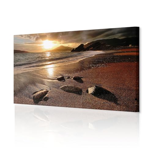 decomonkey Akustikbild Strand Meer 120x40 cm 1 Teilig Leinwand Modern Bilder Wandbilder XXL Schallschlucker Schallschutz Akustikdämmung Wandbild Deko Leise Natur Landschaft decomonkey Akustikbild Strand Meer 120x40 cm 1 Teilig Leinwand Modern Bilder Wandbilder XXL Schallschlucker Schallschutz Akustikdämmung Wandbild Deko Leise Natur Landschaft von decomonkey