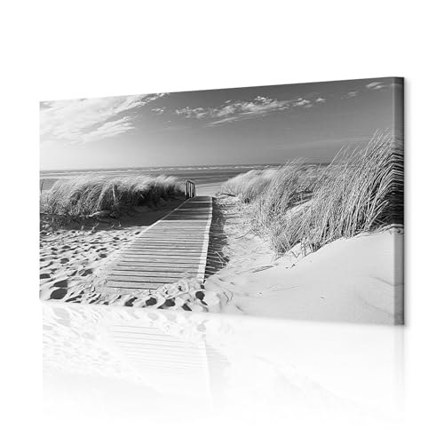 decomonkey Akustikbild Strand Meer 135x45 cm 1 Teilig Leinwand Modern Bilder Wandbilder XXL Schallschlucker Schallschutz Akustikdämmung Wandbild Deko Leise Natur Landschaft decomonkey Akustikbild Strand Meer 135x45 cm 1 Teilig Leinwand Modern Bilder Wandbilder XXL Schallschlucker Schallschutz Akustikdämmung Wandbild Deko Leise Natur Landschaft von decomonkey