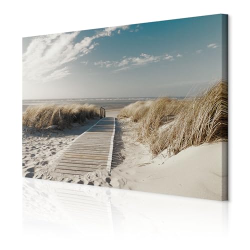 decomonkey Akustikbild Strand Meer 90x60 cm 1 Teilig Leinwand Modern Bilder Wandbilder XXL Schallschlucker Schallschutz Akustikdämmung Wandbild Deko Leise Landschaft Natur decomonkey Akustikbild Strand Meer 90x60 cm 1 Teilig Leinwand Modern Bilder Wandbilder XXL Schallschlucker Schallschutz Akustikdämmung Wandbild Deko Leise Landschaft Natur von decomonkey