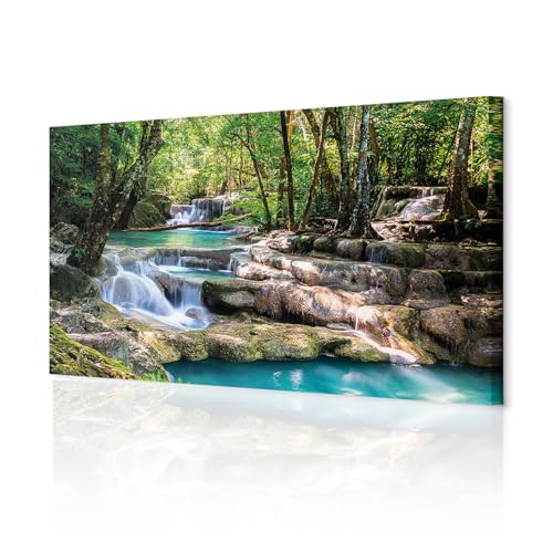 decomonkey Akustikbild Wasserfall 135x45 cm XXL 1 Teilig Leinwand Modern Bilder Wandbilder XXL Schallschlucker Schallschutz Akustikdämmung Wandbild Deko Leise Wald Natur Landschaft decomonkey Akustikbild Wasserfall 135x45 cm XXL 1 Teilig Leinwand Modern Bilder Wandbilder XXL Schallschlucker Schallschutz Akustikdämmung Wandbild Deko Leise Wald Natur Landschaft von decomonkey