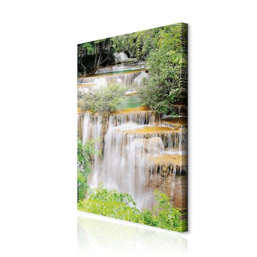 decomonkey Akustikbild Wasserfall 80x120 cm 1 Teilig Leinwand Modern Bilder Wandbilder XXL Schallschlucker Schallschutz Akustikdämmung Wandbild Deko Leise Wald Natur decomonkey Akustikbild Wasserfall 80x120 cm 1 Teilig Leinwand Modern Bilder Wandbilder XXL Schallschlucker Schallschutz Akustikdämmung Wandbild Deko Leise Wald Natur von decomonkey