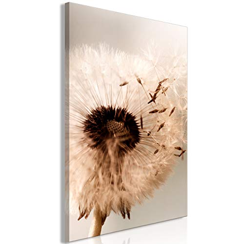 decomonkey Bilder Pusteblume 40x60 cm 1 Teilig Leinwandbilder Bild auf Leinwand Vlies Wandbild Kunstdruck Wanddeko Wand Wohnzimmer Wanddekoration Deko Blumen Natur von decomonkey