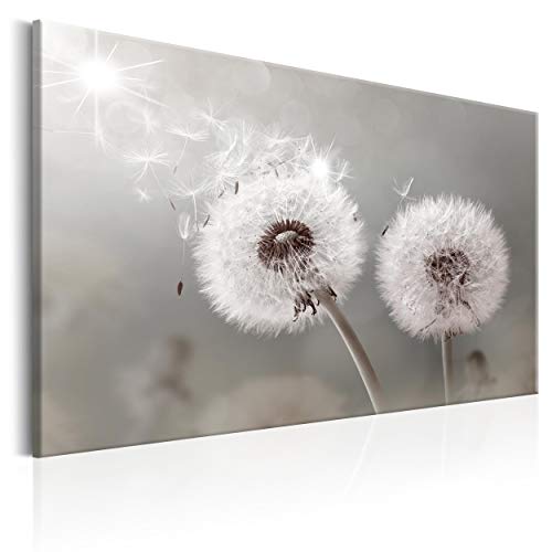 decomonkey Bilder Pusteblume Blumen 60x40 cm 1 Teilig Leinwandbilder Bild auf Leinwand Vlies Wandbild Kunstdruck Wanddeko Wand Wohnzimmer Wanddekoration Deko Wanddeko Pflanzen von decomonkey