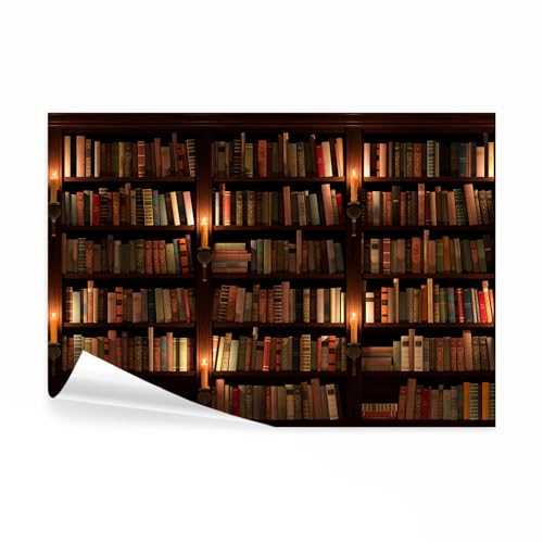 decomonkey Fototapete Buch Regal 400x280 cm Tapete Fototapeten Vlies Tapeten Vliestapete Wandtapete moderne Wand Schlafzimmer Wohnzimmer Holz Vintage Retro decomonkey Fototapete Buch Regal 400x280 cm Tapete Fototapeten Vlies Tapeten Vliestapete Wandtapete moderne Wand Schlafzimmer Wohnzimmer Holz Vintage Retro von decomonkey