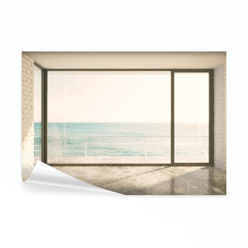 decomonkey Fototapete Fenster zum Meer 343x256 cm XXL Selbstklebende Tapeten Wand Fototapeten Tapete Wandtapete klebend Klebefolie Fensterblick Landschaft decomonkey Fototapete Fenster zum Meer 343x256 cm XXL Selbstklebende Tapeten Wand Fototapeten Tapete Wandtapete klebend Klebefolie Fensterblick Landschaft von decomonkey