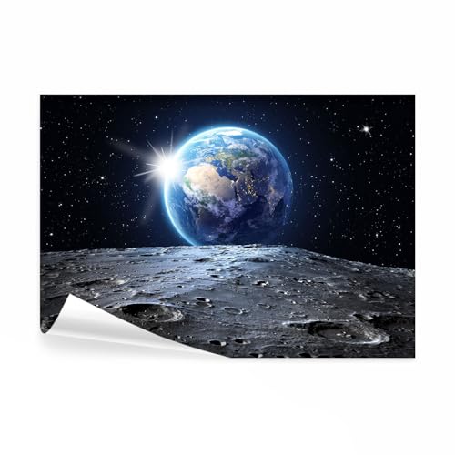 decomonkey Fototapete selbstklebend Mond Erde 392x280 cm XL Selbstklebende Tapeten Wand Fototapeten Tapete Wandtapete klebend Klebefolie Stern Planet decomonkey Fototapete selbstklebend Mond Erde 392x280 cm XL Selbstklebende Tapeten Wand Fototapeten Tapete Wandtapete klebend Klebefolie Stern Planet von decomonkey