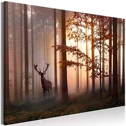 decomonkey | Mega XXXL Bilder Wald Hirsch | Wandbild Leinwand 165x110 cm Selbstmontage DIY Einteiliger XXL Kunstdruck zum aufhängen | Natur Tier decomonkey | Mega XXXL Bilder Wald Hirsch | Wandbild Leinwand 165x110 cm Selbstmontage DIY Einteiliger XXL Kunstdruck zum aufhängen | Natur Tier von decomonkey
