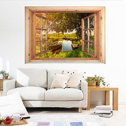 decomonkey | Optische Täuschung | Weitblick Fensterblick 3D Wandillusion ca 70x50 cm Wandbild Fototapete Tapete Poster XXL Vlies Leinwand Bilder Dekoration TOC0027aS decomonkey | Optische Täuschung | Weitblick Fensterblick 3D Wandillusion ca 70x50 cm Wandbild Fototapete Tapete Poster XXL Vlies Leinwand Bilder Dekoration TOC0027aS von decomonkey