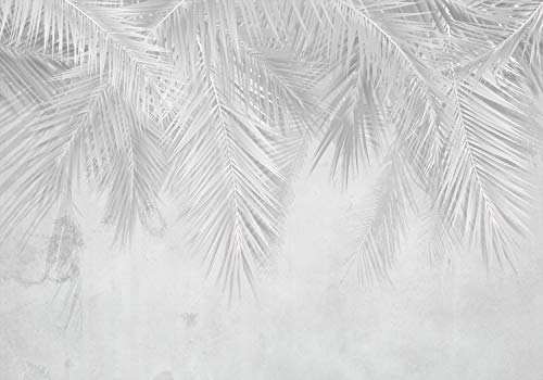 decomonkey Premium Fototapete Pflanzen 450x315 cm XL Tapete Fototapeten Vlies Tapeten Vliestapete Wandtapete moderne Wandbild Wand Schlafzimmer Wohnzimmer Palme Abstrakt von decomonkey