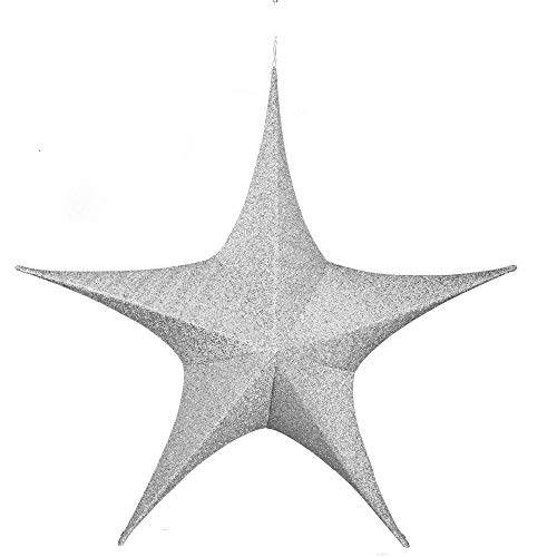 Stern Deko-Star shining XL silber 150 cm Durchmesser mit Stoffüberzug Stern Deko-Star shining XL silber 150 cm Durchmesser mit Stoffüberzug von Props4shows