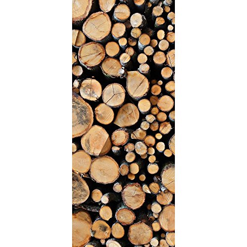 Textil-Banner mit gestapelten Baumstämmen (Displaybanner) 100% Polyester Motivbanner von Props4shows