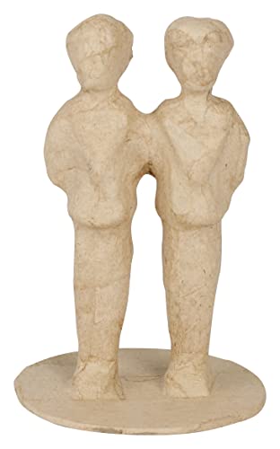 Décopatch EV027C - Set mit 2 Figuren Ehepaar: Mann + Mann, 8,5cm, Kartonbraun, einfach zum Verzieren, 1 Set Décopatch EV027C - Set mit 2 Figuren Ehepaar: Mann + Mann, 8,5cm, Kartonbraun, einfach zum Verzieren, 1 Set von décopatch